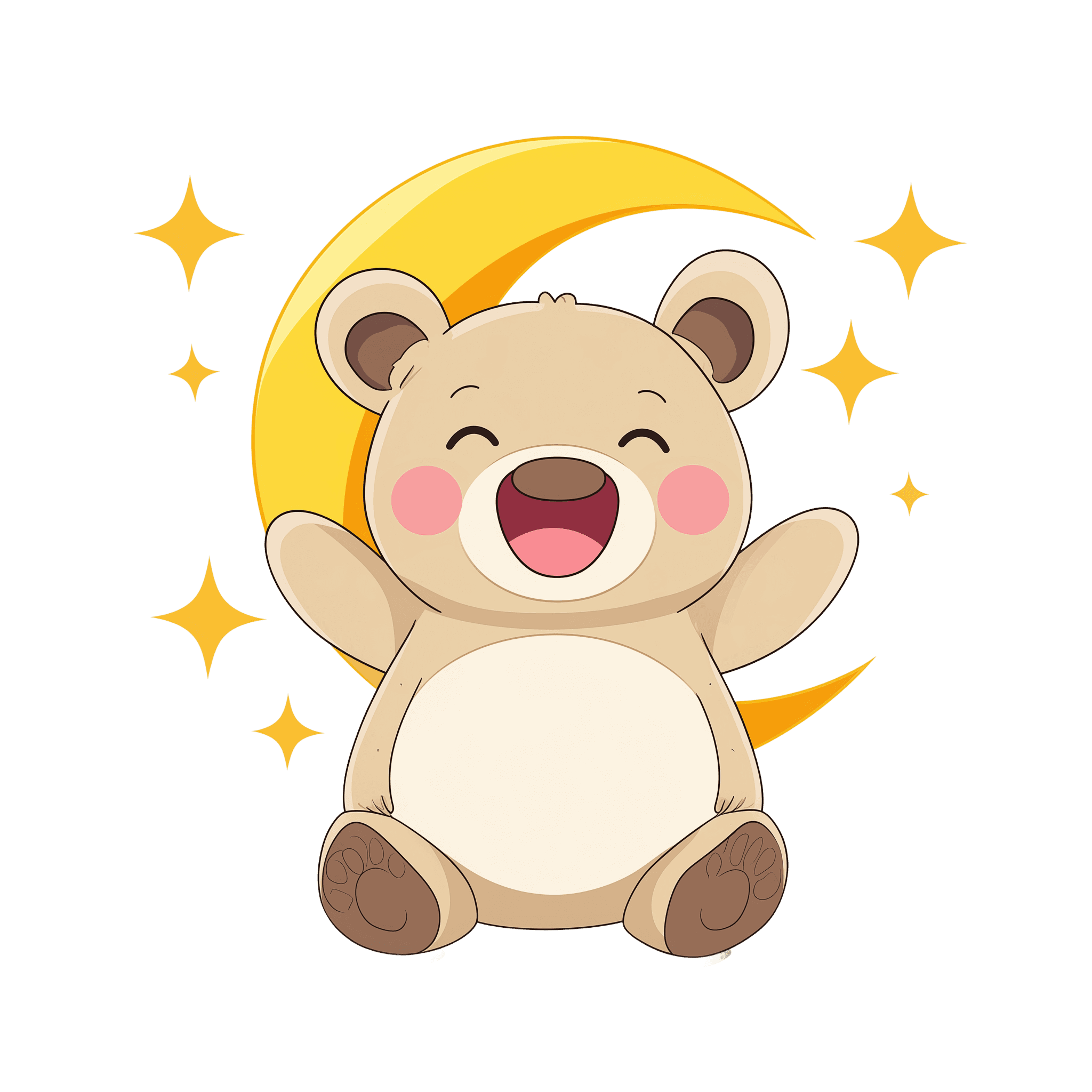 Bear celebrating